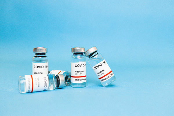 Image of several COVID-19 vials